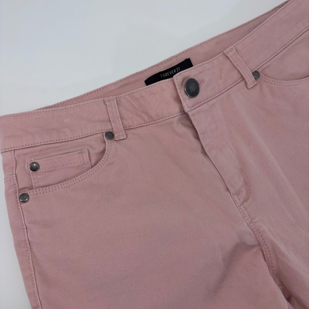Forever 21 Dusty Pink Skinny Pants Womens Medium‎ Slim Fit 5-Pocket Casual Jeans